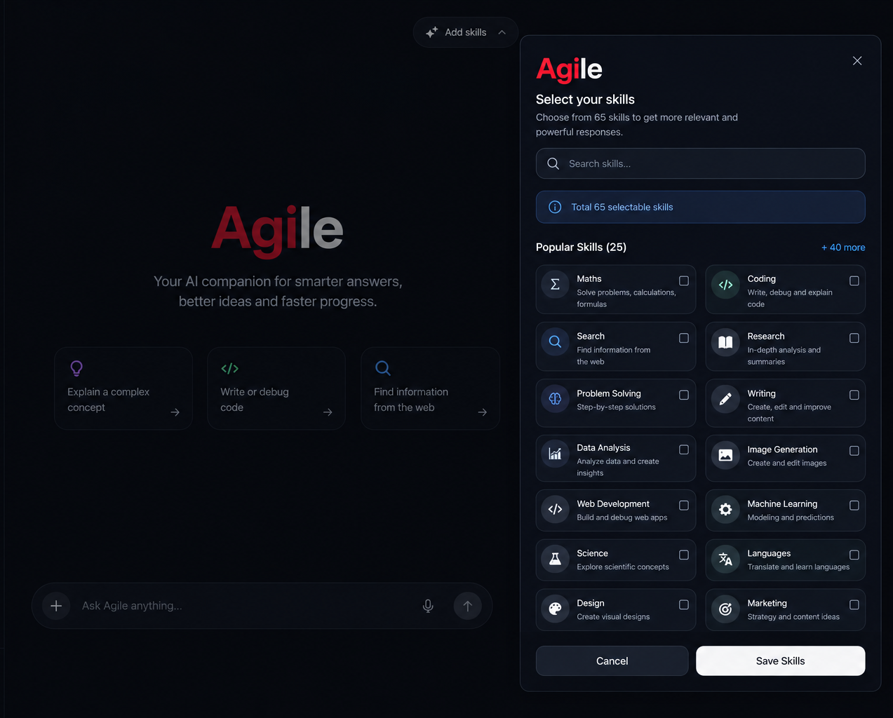 Agile AGI research and matrix architecture